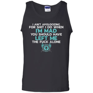 Viking, Norse, Gym t-shirt & apparel, You should have left me alone, FrontApparel[Heathen By Nature authentic Viking products]Cotton Tank TopBlackS