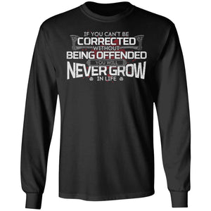 Viking, Norse, Gym t-shirt & apparel, You will never grow in life, FrontApparel[Heathen By Nature authentic Viking products]Long-Sleeve Ultra Cotton T-ShirtBlackS