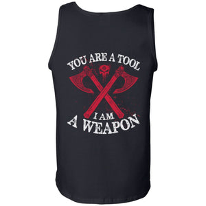 Viking, Norse, Gym t-shirt & apparel, You're a tool, backApparel[Heathen By Nature authentic Viking products]Cotton Tank TopBlackS