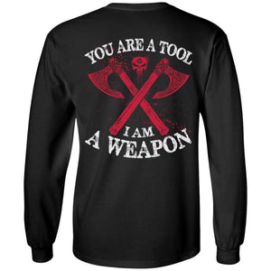 Viking, Norse, Gym t-shirt & apparel, You're a tool, backApparel[Heathen By Nature authentic Viking products]Long-Sleeve Ultra Cotton T-ShirtBlackS