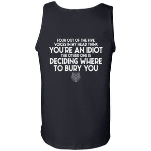 Viking, Norse, Gym t-shirt & apparel, You're an idiot, FrontApparel[Heathen By Nature authentic Viking products]Cotton Tank TopBlackS