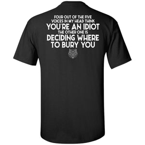 Viking, Norse, Gym t-shirt & apparel, You're an idiot, FrontApparel[Heathen By Nature authentic Viking products]Tall Ultra Cotton T-ShirtBlackXLT