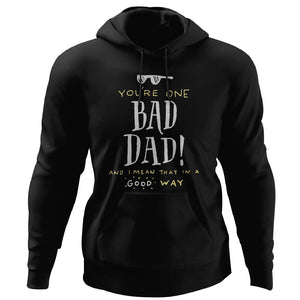 Viking, Norse, Gym t-shirt & apparel, You're one, Bad Dad, FrontApparel[Heathen By Nature authentic Viking products]Unisex Pullover HoodieBlackS