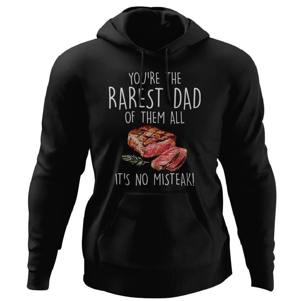 Viking, Norse, Gym t-shirt & apparel, You're the rarest dad, FrontApparel[Heathen By Nature authentic Viking products]Unisex Pullover HoodieBlackS