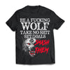 Viking T-shirt, Be a fucking wolfApparel[Heathen By Nature authentic Viking products]Next Level Premium Short Sleeve T-ShirtBlackX-Small