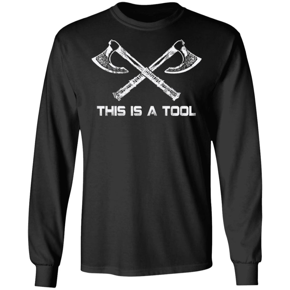 Viking T-shirt, Double sided T-shirt, I'm the weaponApparel[Heathen By Nature authentic Viking products]Long Sleeve Ultra Cotton T-ShirtBlackS