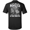 Viking T-shirt, Double sided T-shirt, Only monster, BlackApparel[Heathen By Nature authentic Viking products]