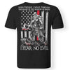 Viking T-shirt, Fear no evil, BackApparel[Heathen By Nature authentic Viking products]Premium Men T-ShirtBlackS
