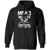 Viking T-shirt, Mead helps, frontApparel[Heathen By Nature authentic Viking products]Unisex Pullover Hoodie 8 oz.BlackS