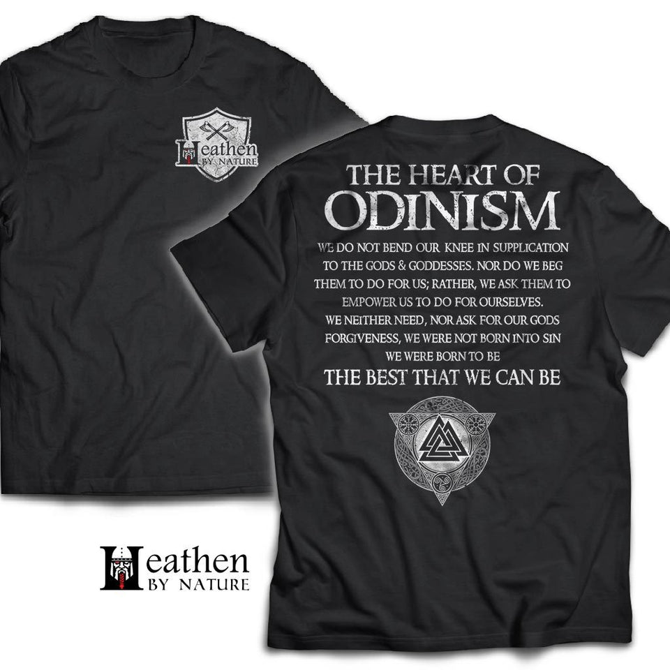 Viking T-shirt, Odinism, Viking people, double sidedApparel[Heathen By Nature authentic Viking products]Next Level Premium Short Sleeve T-ShirtBlackX-Small