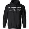 Viking T-shirt, Simple man, frontApparel[Heathen By Nature authentic Viking products]Unisex Pullover HoodieBlackS