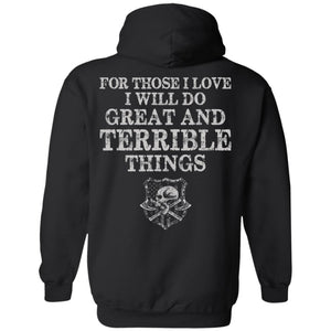 Viking T-shirt, Viking love, Terrible things, double sidedApparel[Heathen By Nature authentic Viking products]