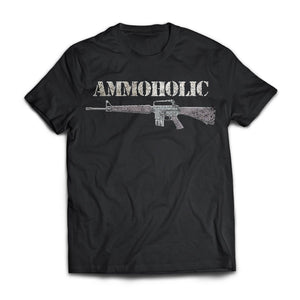 Viking Tshirt Apparel, Ammoholic, FrontApparel[Heathen By Nature authentic Viking products]Next Level Premium Short Sleeve T-ShirtBlackX-Small