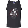 Viking Tshirt Apparel, I Hate People, FrontApparel[Heathen By Nature authentic Viking products]Cotton Tank TopBlackS