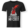 Viking Tshirt Apparel, Stop Staring At My Cock, FrontApparel[Heathen By Nature authentic Viking products]Premium Men T-ShirtBlackS