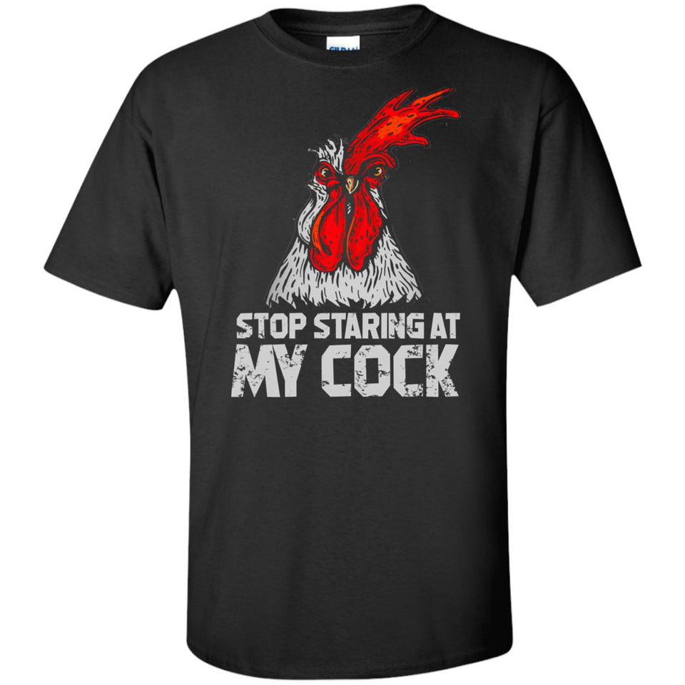 Viking Tshirt Apparel, Stop Staring At My Cock, FrontApparel[Heathen By Nature authentic Viking products]Tall Ultra Cotton T-ShirtBlackXLT