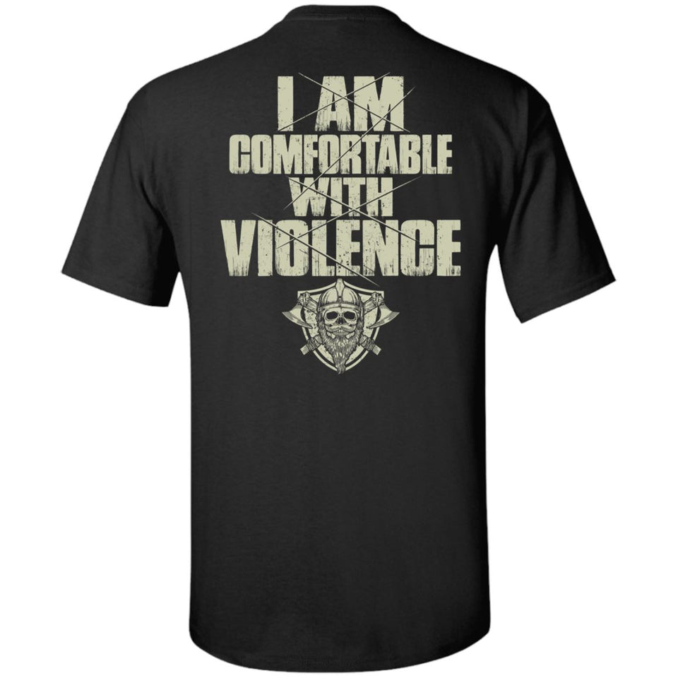 Viking Tshirt, comfortable, violence, backApparel[Heathen By Nature authentic Viking products]Tall Ultra Cotton T-ShirtBlackXLT
