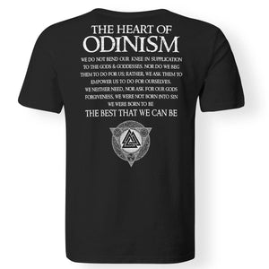 Viking Tshirt, Odinism, backApparel[Heathen By Nature authentic Viking products]Premium Men T-ShirtBlackS