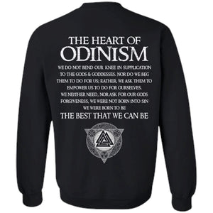 Viking Tshirt, Odinism, backApparel[Heathen By Nature authentic Viking products]Unisex Crewneck Pullover SweatshirtBlackS