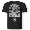 When life knocks you down to your knees, BackApparel[Heathen By Nature authentic Viking products]Gildan Premium Men T-ShirtBlack5XL