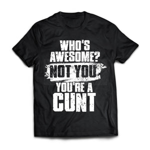 Who's awesome, FrontApparel[Heathen By Nature authentic Viking products]Premium Short Sleeve T-ShirtBlackX-Small