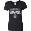 Why are Norse women so beautiful, FrontApparel[Heathen By Nature authentic Viking products]Ladies' V-Neck T-ShirtBlackS
